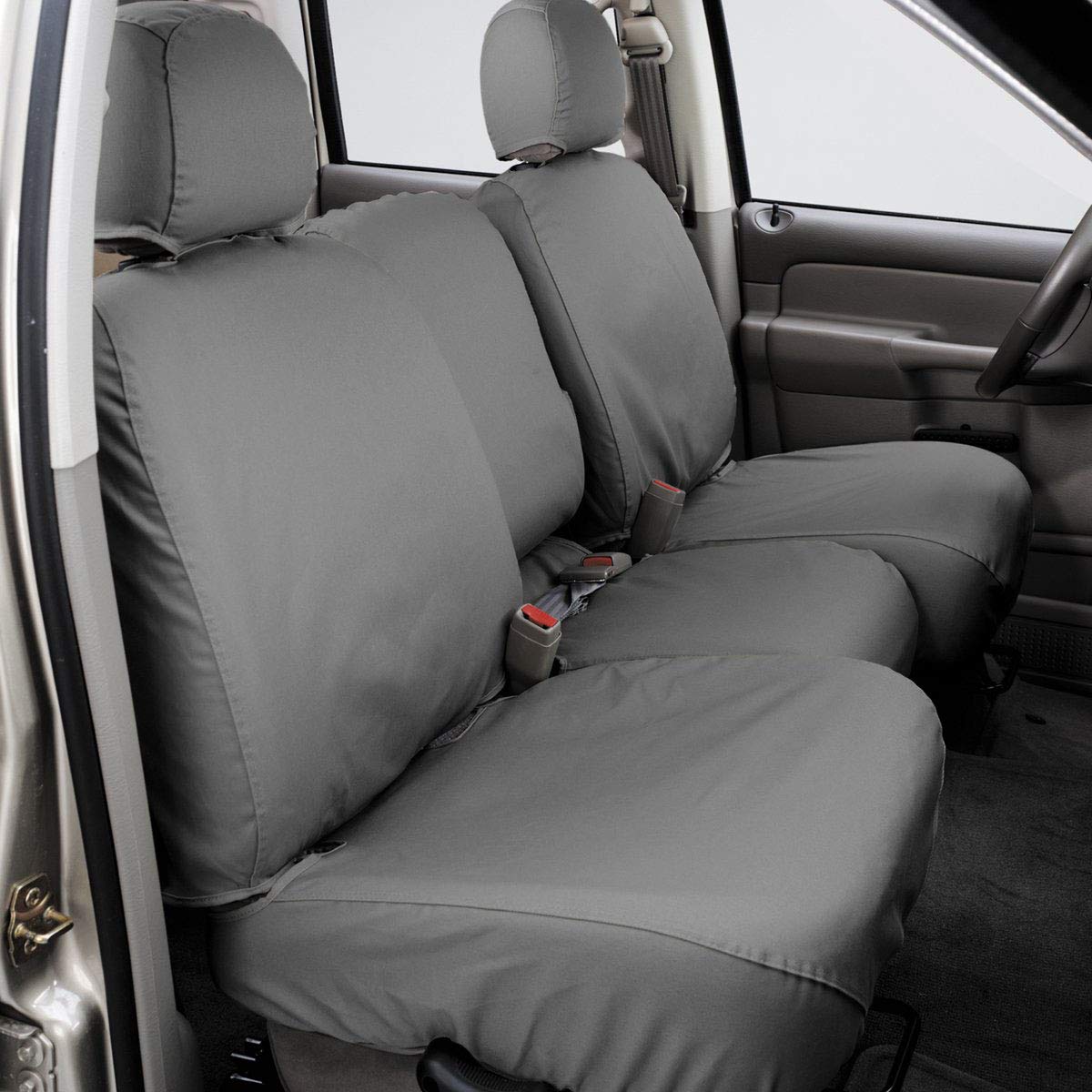 Covercraft SeatSaver Vordersitzbezug für ausgewählte Ford F-250 Super Duty/Ford F-350 Super Duty Modelle – Polycotton (grau) von Covercraft