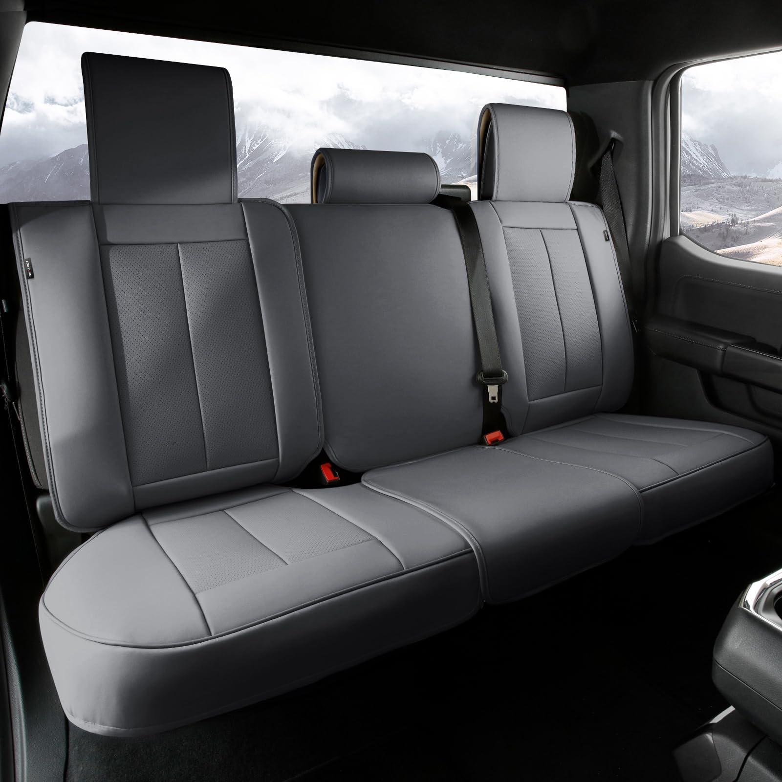 Coverland Maßgeschneiderte Autositzbezüge, kompatibel mit Hyundai Sonata 2015–2025, Premium-Leder, rutschfester Memory-Schaum, wasserdichter Sitzbezug, maßgeschneiderter Innenschutz von Coverland