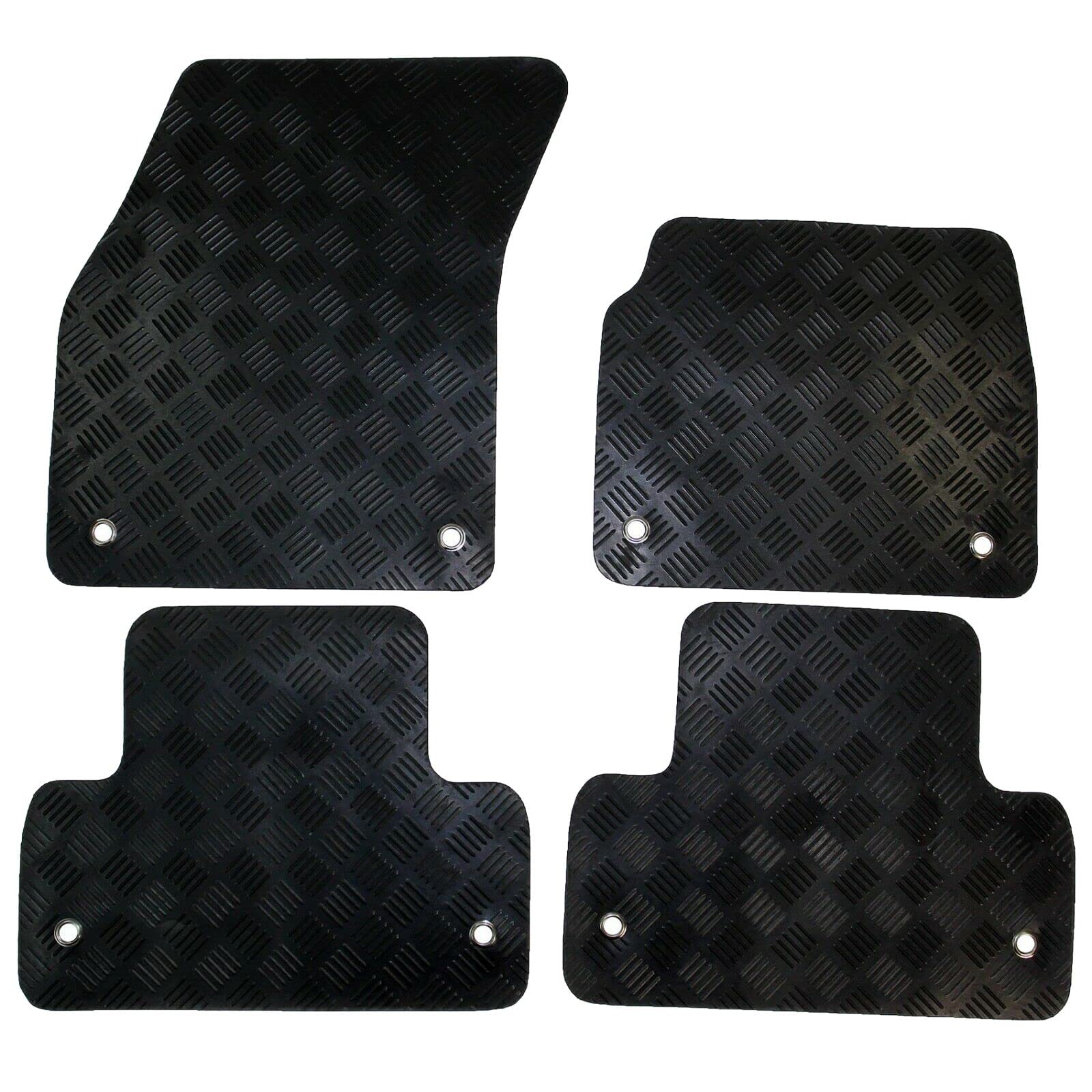 Gummi-Auto-Fußmatten-Set, kompatibel / Ersatz für Volkswagen UP (Baujahr 2012-Datum), maßgeschneiderte Matten, strapazierfähig, wasserdicht, rutschfest von Covprotec