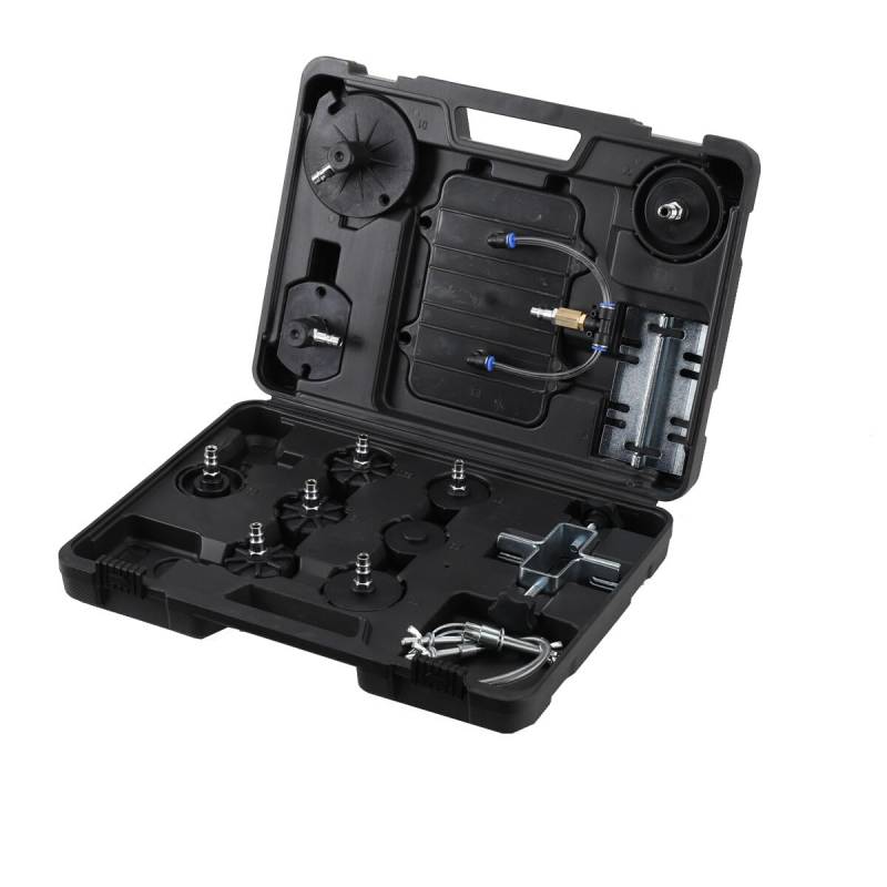 Cozyel 13 TLG. Adapter Set für Druckluft Bremsenentlüfter Bremsenentlüftungsgerät E20, E20 Bremsenentlüftungsgerät Adapter Set für Norm Kfz Bremsenentlüfter Adapter Aluminium Bremsflüssigkeitsadapter von Cozyel