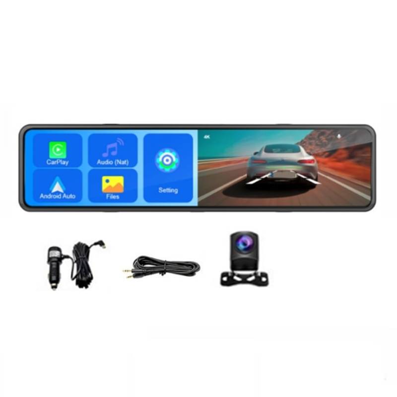 Cpolebev 12-Dash-Cam 4K Auto- Videorecording Wireless Carplay Android Auto ADAS GPS Navigation FM AUX Streaming Bildschirm von Cpolebev