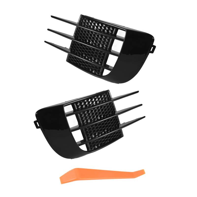 Cpolebev 2 StüCke Auto Front StoßStange Scheinwerfer KüHler Grill Abdeckung Scheinwerfer Abdeckung Verkleidung für Golf 6 MK6 GTD 2008-2013 von Cpolebev