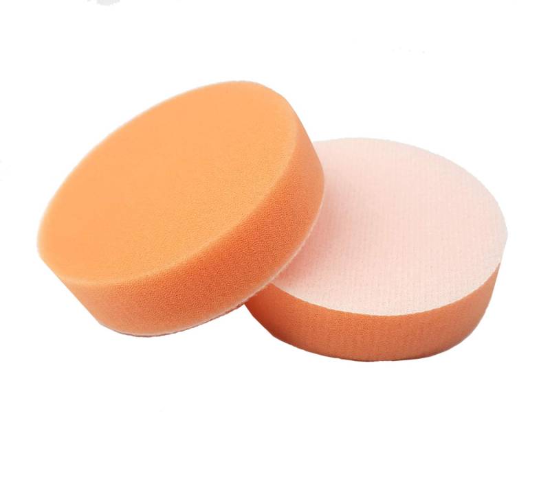 Craft-Equip PRO Ø75mm Polierschwamm orange glatt hart Polierpad Politur Schwamm von Craft-Equip