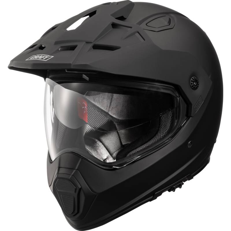 Craft Fiberglas Endurohelm mattschwarz XXL von Craft