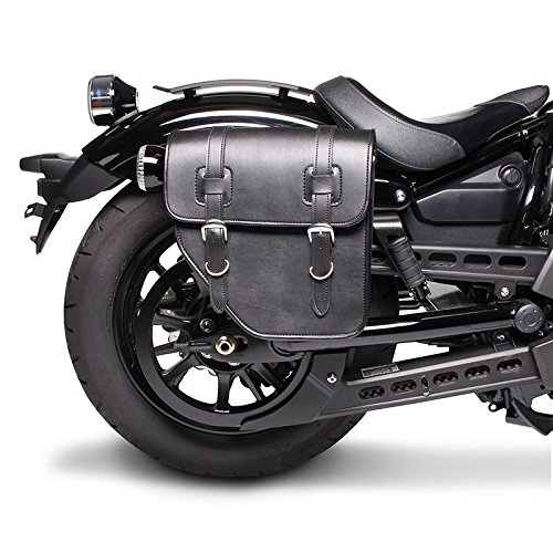 Craftride Motorrad Satteltasche für Custom Retro Vintage Bikes Texas 10l schwarz rechts von Craftride