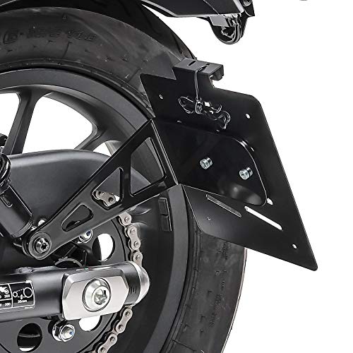 Kennzeichenhalter seitlich L für Honda Rebel 500 17-24 schwarz von Craftride