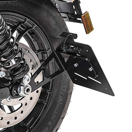Kennzeichenhalter seitlich M für Harley Davidson Sportster 04-20 schwarz von Craftride