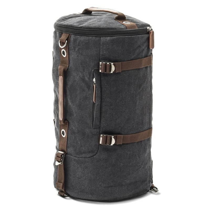 Rucksack retro Craftride VG8 Gepäckrolle Vintage Canvas 35L schwarz von Craftride