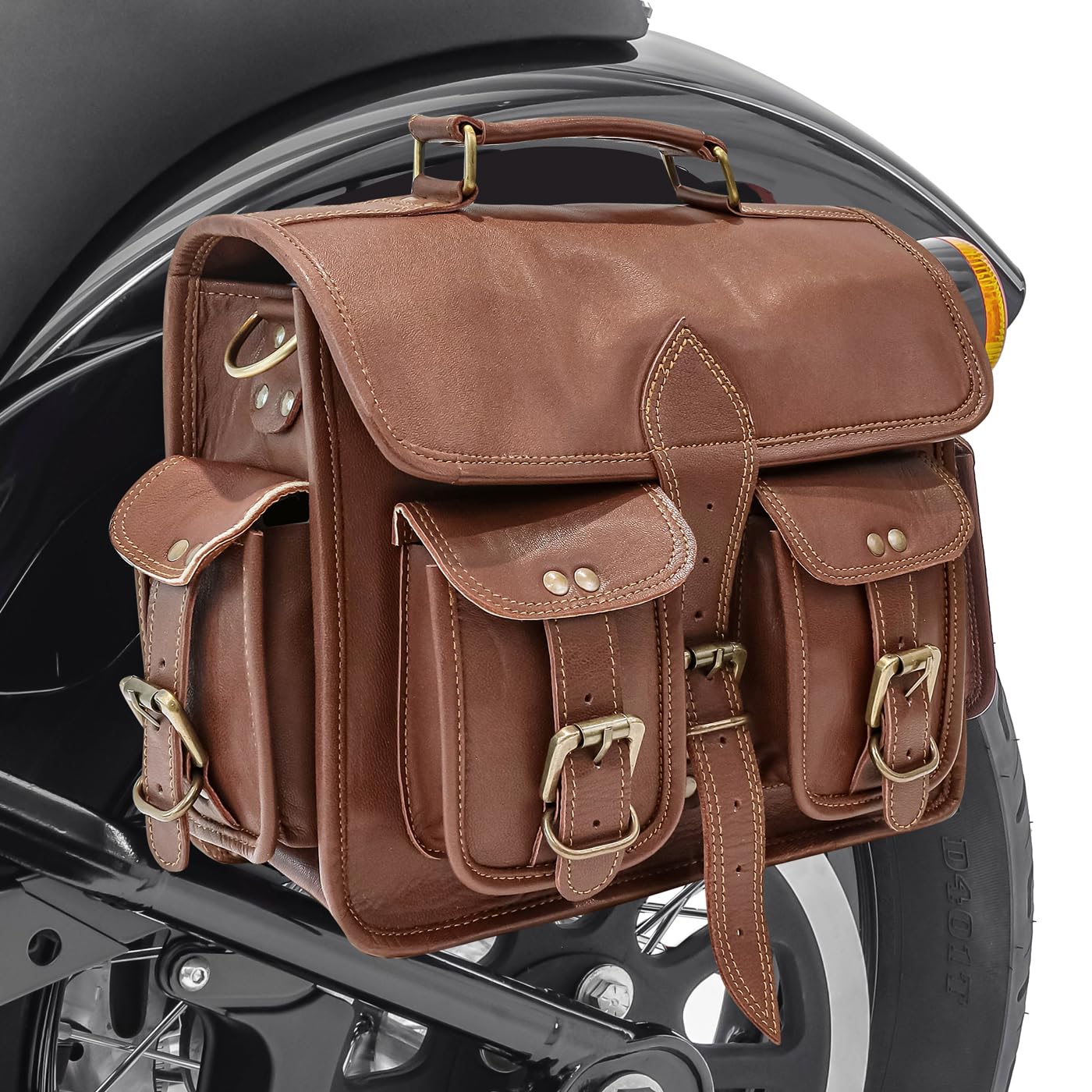 Satteltasche Vintage für Indian Scout/Sixty Craftride SV3 br von Craftride