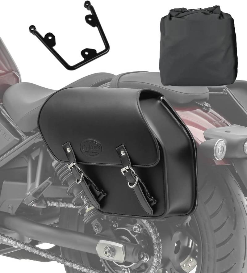 Satteltasche mit Halter für Honda Rebel 500 17-24 Fargo 13l Links Seitentasche von Craftride