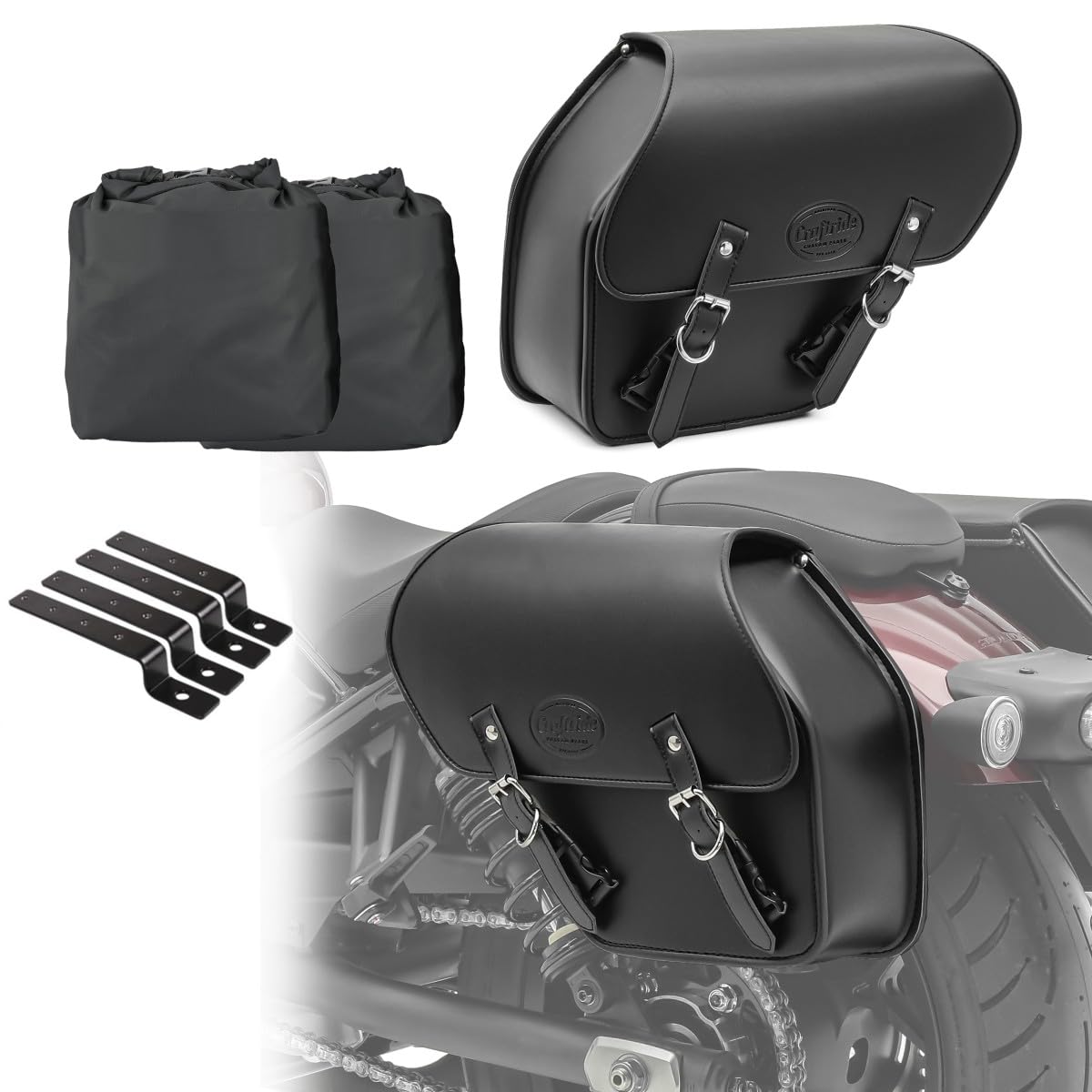 Set 2X Satteltasche + Haltesatz für Chopper/Custombike Fargo CB35838 Set 2X Satteltasche + Haltesatz für Chopper/Custombike Fargo CB35838 von Craftride