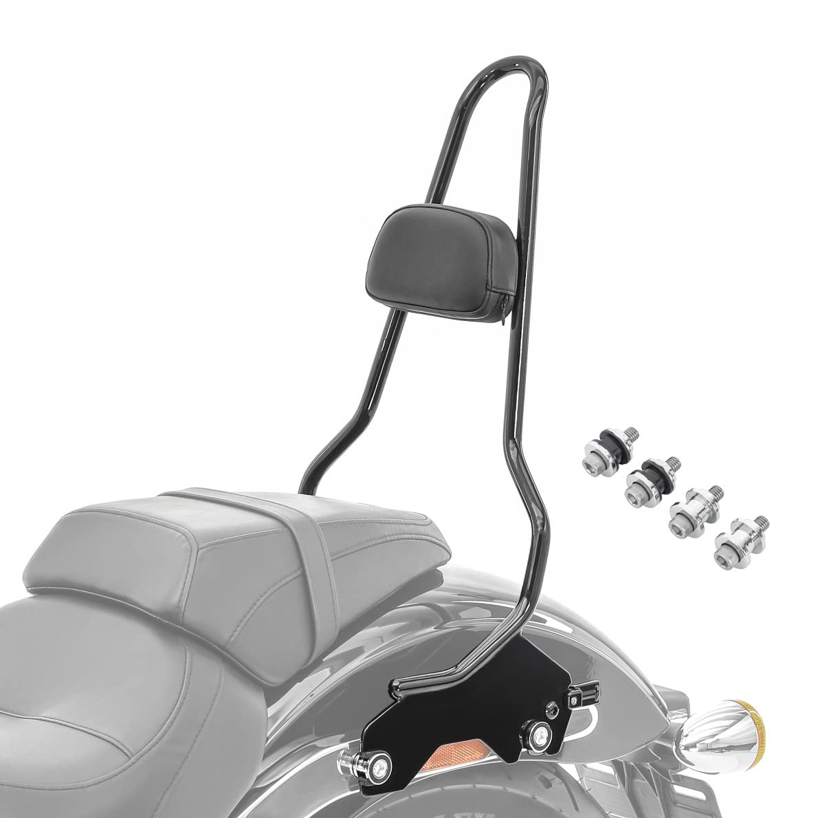 Sissybar kompatibel für Harley Softail Low Rider ST 2022 Craftride XL Docking Kit schwarz von Craftride