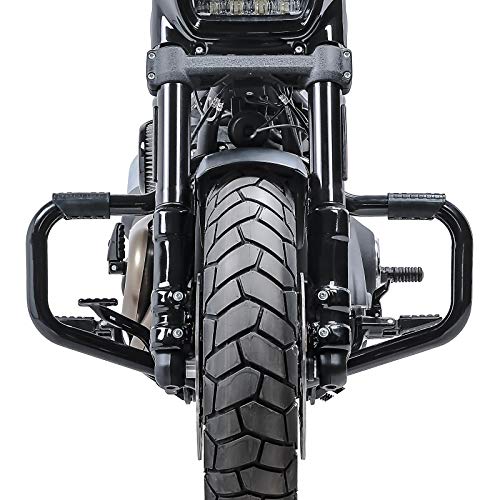 Sturzbügel Mustache II Kompatibel für Harley Softail Fat Bob 114 18-21 schwarz von Craftride