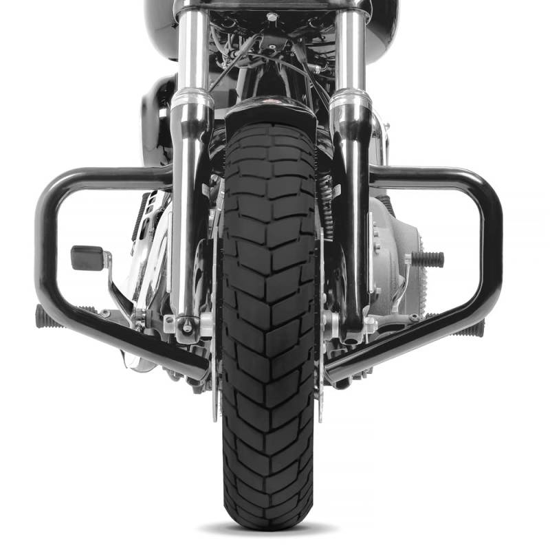 Sturzbügel Mustache für Harley Davidson Dyna Wide Glide 06-17 schwarz von Craftride
