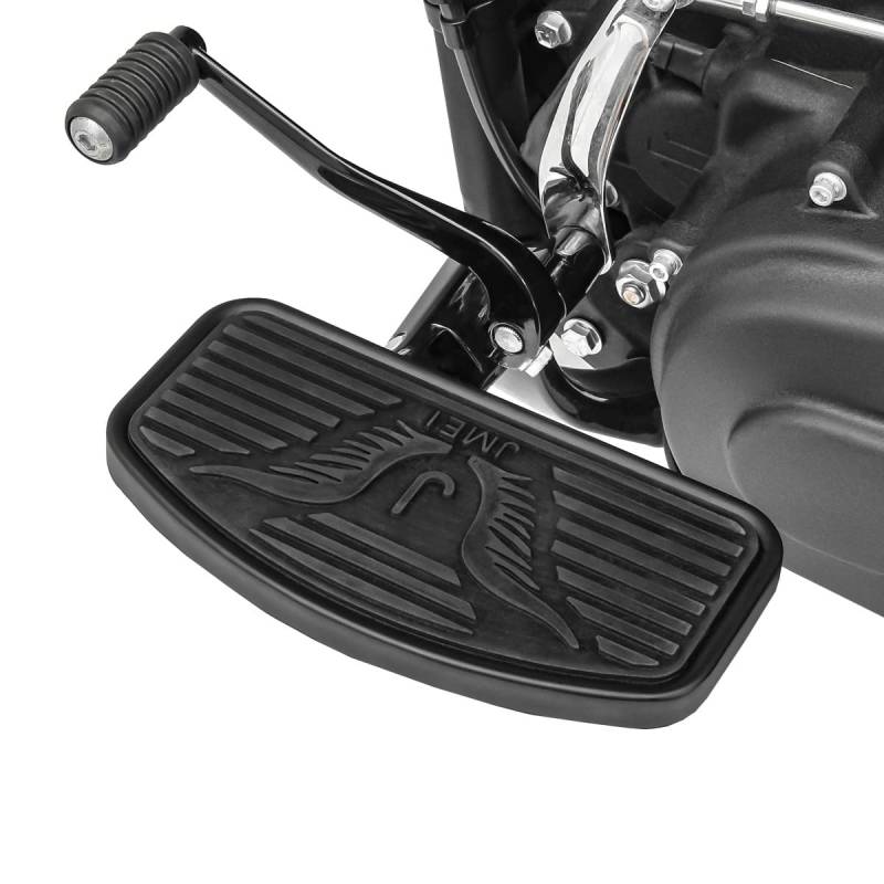 Trittbretter Fahrer für Yamaha XVS 650 Drag Star FB2 schwarz von Craftride