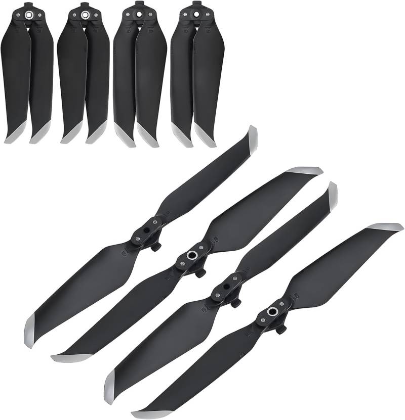 Craznick Propeller für DJI Mavic Air 2/Air 2s Ersatzpropellerblätter Geräuscharmes Zubehör für DJI Mavic Air 2/Air 2s Drohnenzubehör 8 Stück Silberspitzen von Craznick