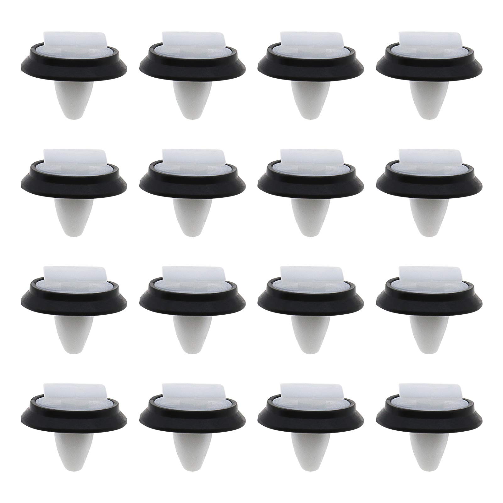 Create idea 100 Stück 856543 71728806 Autotürverkleidungs-Clips aus Kunststoff mit schwarzer Gummidichtung, passend für 9 mm Loch Create idea 100 Stück 856543 71728806 Autotürverkleidungs-Clips aus Kunststoff mit schwarzer Gummidichtung, passend für 9 mm Loch von Create idea