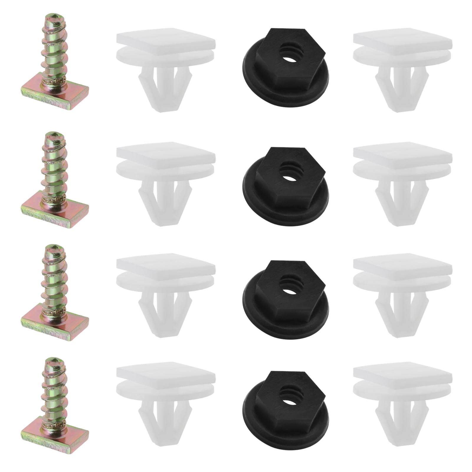 Create idea 2 Sets Front Wheel Arch Trim Fasteners Components Plastic Clips Nut Metal Screws Retainers Comble with Corsavan Corsa Combo Car Parts von Create idea