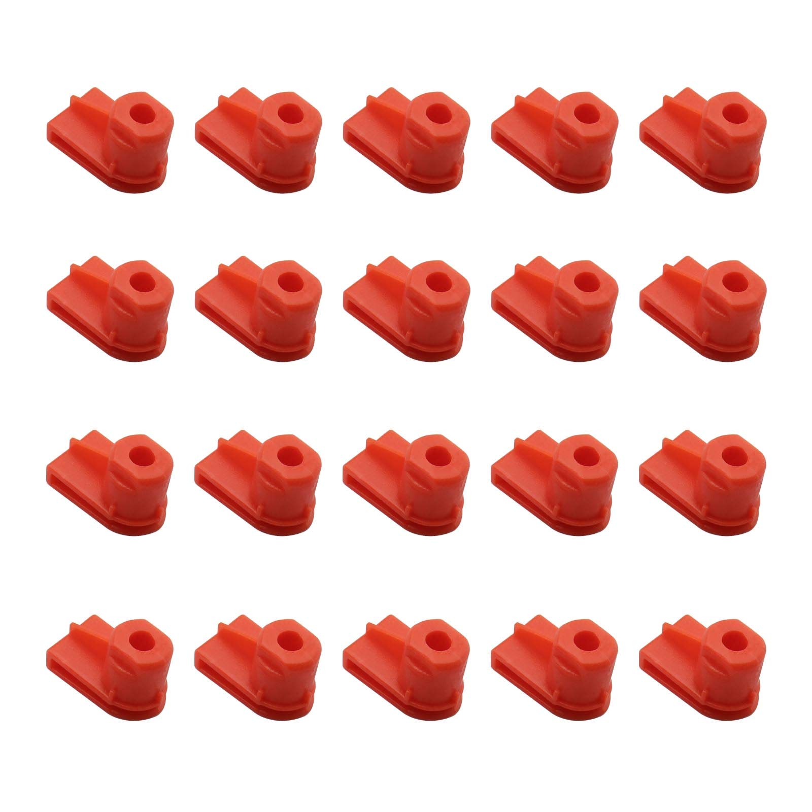 Create idea 20 Stück 24449408 1404969 Schraubmontage Tülle Mutter Clips Stoßstange zu Flügel Befestigungselemente rot Kunststoff Clip Retainers von Create idea