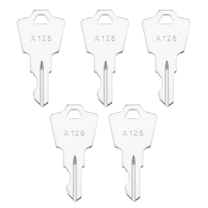 Create idea 5 Stück Metall-Zündschlüssel Ersatz A126 Kompatibel mit APEM Kompatibel mit KAC Kompatibel mit ELEDIS Switch Start Key von Create idea