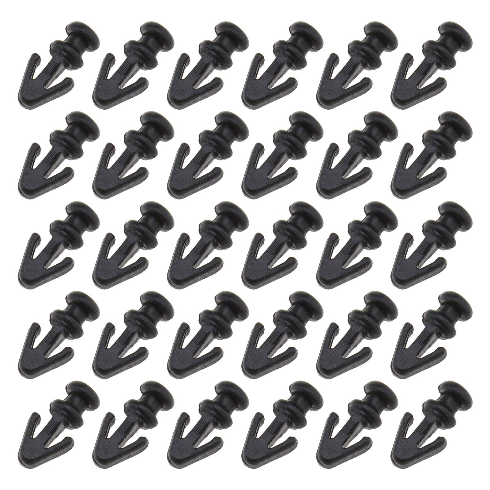 Create idea 50 Stück Türdichtungs-Clips Türdichtung Schwellendichtung Zierleisten-Verschlüsse aus schwarzem Kunststoff für untere Gummi-Dichtungsleiste 1042065 Create idea 50 Stück Türdichtungs-Clips Türdichtung Schwellendichtung Zierleisten-Verschlüsse aus schwarzem Kunststoff für untere Gummi-Dichtungsleiste 1042065 von Create idea