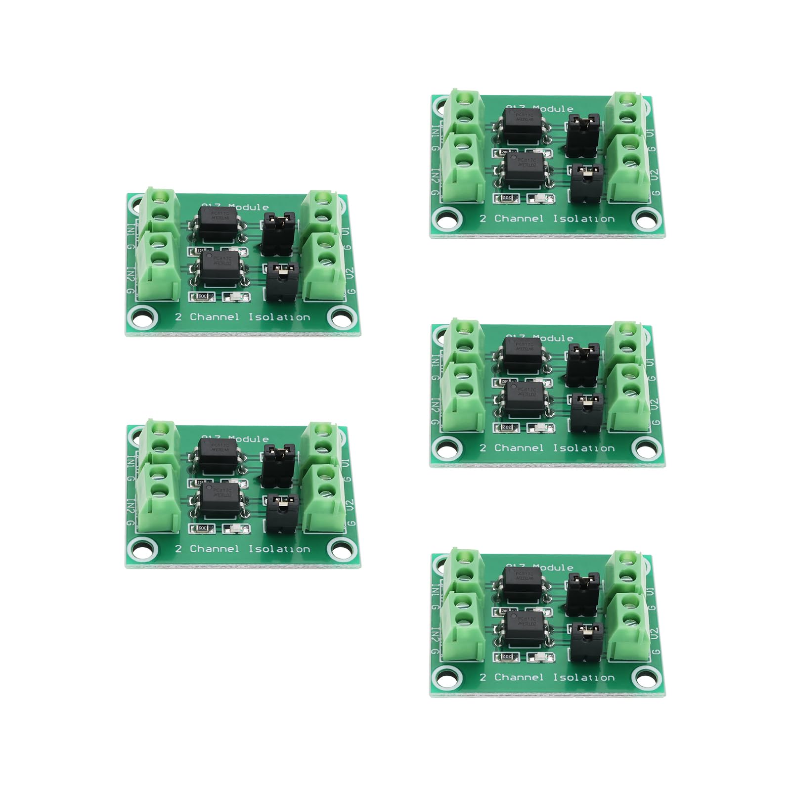 Create idea 5 Stück 817 2-Kanal-Optokoppler-Isolationsspannungssteuerungs-Schaltmodul 3,6-24 V Treiber-fotoelektrisches Isoliertes Modul 38 X 29 Mm Create idea 5 Stück 817 2-Kanal-Optokoppler-Isolationsspannungssteuerungs-Schaltmodul 3,6-24 V Treiber-fotoelektrisches Isoliertes Modul 38 X 29 Mm von Create idea