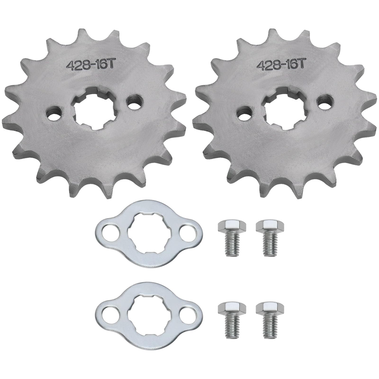 Create idea Motorrad-Frontmotor-Kettenrad 428, 16T, 17 mm, für 50 cc, 70 cc, 110 cc, 125 cc, 140 cc, 160 cc, kompatibel mit Honda TaoTao ATV Quad Dirt Bike, 2 Stück Create idea Motorrad-Frontmotor-Kettenrad 428, 16T, 17 mm, für 50 cc, 70 cc, 110 cc, 125 cc, 140 cc, 160 cc, kompatibel mit Honda TaoTao ATV Quad Dirt Bike, 2 Stück von Create idea