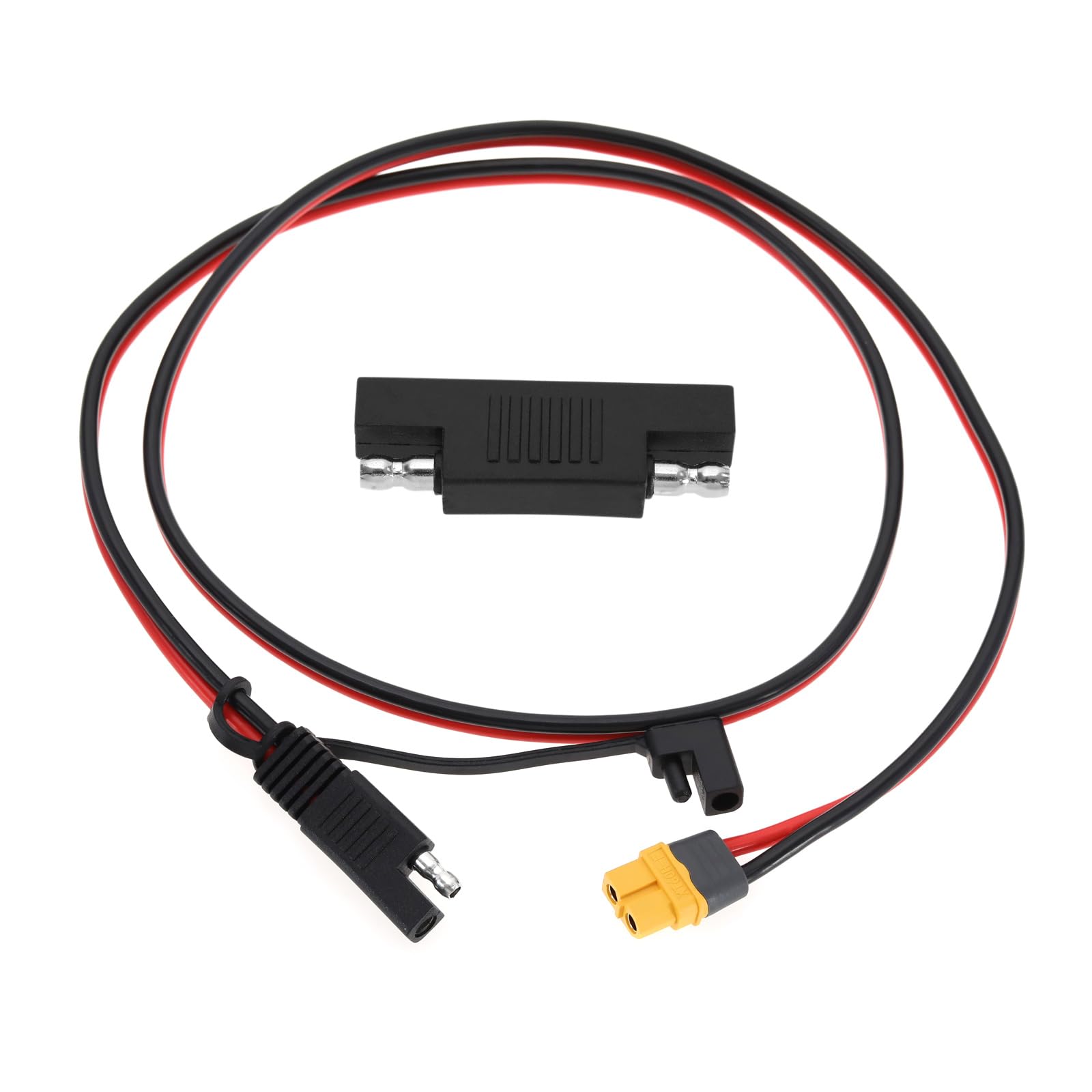 Create idea XT60 auf SAE-Stecker-Adapter, 12 AWG, 1 Meter, SAE auf XT60-Buchse Stromverlängerungskabel mit SAE-Umkehradapter, Solarkabel für Solarpanel, Wohnmobil, Marine Create idea XT60 auf SAE-Stecker-Adapter, 12 AWG, 1 Meter, SAE auf XT60-Buchse Stromverlängerungskabel mit SAE-Umkehradapter, Solarkabel für Solarpanel, Wohnmobil, Marine von Create idea