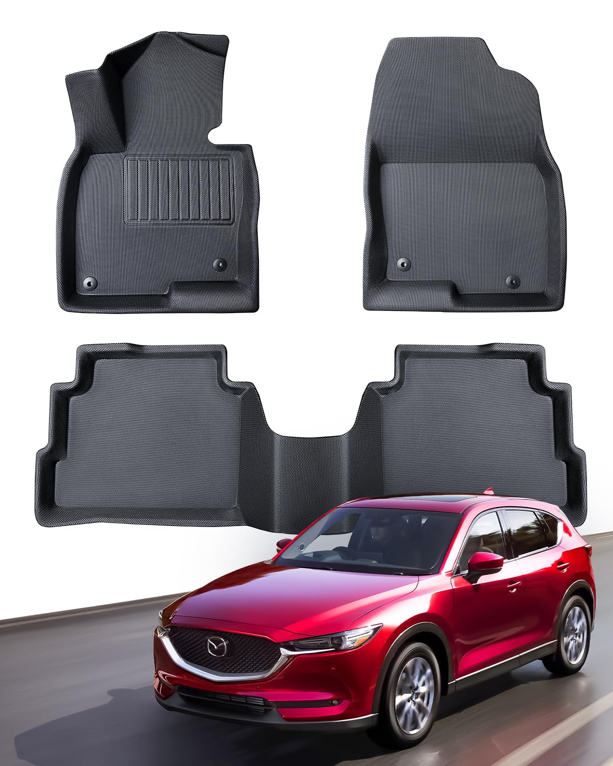 CreekT für Mazda CX5 Fußmatten 2025 2024 2023 2022 2021 2020 2019 2018 2017, wasserdichte XPE Allwetter-Matten für CX5, Zubehör für Mazda CX 5 2017-2025,Allwetter-Fußmatten für CX-5 CreekT für Mazda CX5 Fußmatten 2025 2024 2023 2022 2021 2020 2019 2018 2017, wasserdichte XPE Allwetter-Matten für CX5, Zubehör für Mazda CX 5 2017-2025,Allwetter-Fußmatten für CX-5 von CreekT