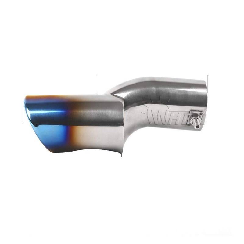 Auspuff Endrohr Edelstahl,Endschalldämpfer Endrohr 1 Stück Hintere Auspuff-Schalldämpfer-Endschwanz-Rohrausgangstipps fit verwendung Passend für Honda Civic 10th Gen 2016 2017(1pc Blue) von Crepundia