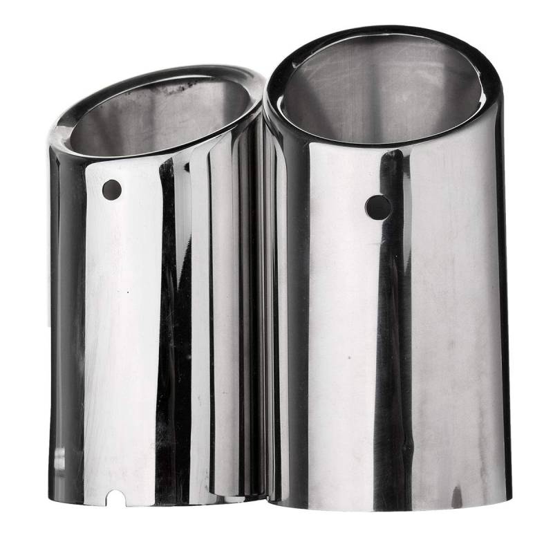Auspuff Endrohr Edelstahl,Endschalldämpfer Endrohr 2 STÜCKE FIT FIT FÜR GOLF 6 GOLF 7 MK 6 Mk7 2013 / Scirocco 1.4t Tsi Fit Gebrauch für Fit Verwendung für Skoda Edelstahl Auspuff-Schalldämpfer Schwan von Crepundia