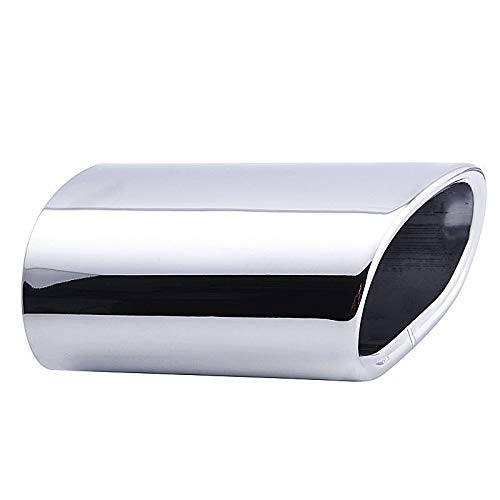 Auspuff Endrohr Edelstahl,Endschalldämpfer Endrohr Edelstahl Auspuffspitze Rohrschalldämpfer Auto Styling Auspuffanlage TIPP Modifizierter Auto Schwanz for Passend für BMW 3er 318 05-12 von Crepundia
