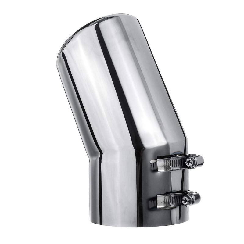 Auspuff Endrohr Edelstahl,Endschalldämpfer Endrohr Edelstahl-Schwanz-Auspuff-Schalldämpfer-Spitzenrohr for Passend für Lexus 570 LX570 for Passend für Land Cruiser 200 LC200 Auto Styling Zubehör(Silve von Crepundia