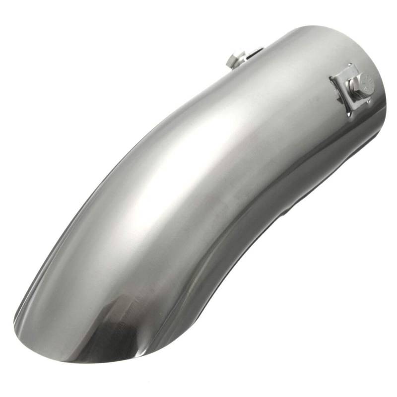 Auspuff Endrohr Edelstahl,Endschalldämpfer Endrohr Universal 60mm Chrome-Auto-Auspuff-Schwanz-Schalldämpfer-Rohrblasen-Stoßfänger-Trim polierte Edelstahl von Crepundia