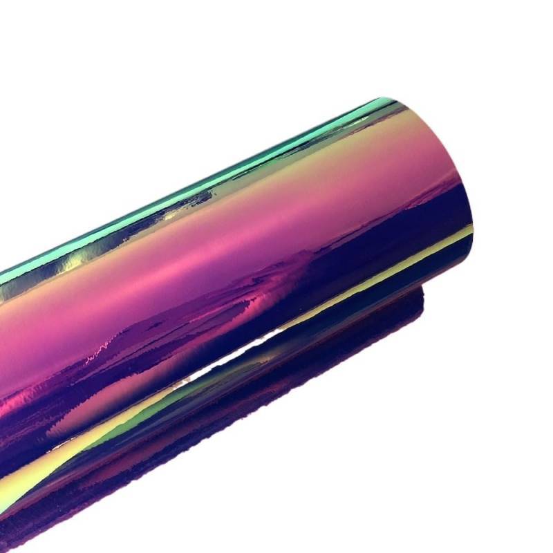 Auto Schutz Carbon Folie, 30x100cm Chrome Rainbow Spiegelfilm Holographische Folie Rainbow Vinyl Motorrad Automobile Autoverpackung Aufkleber und Aufkleber(Deep Blue) von Crepundia