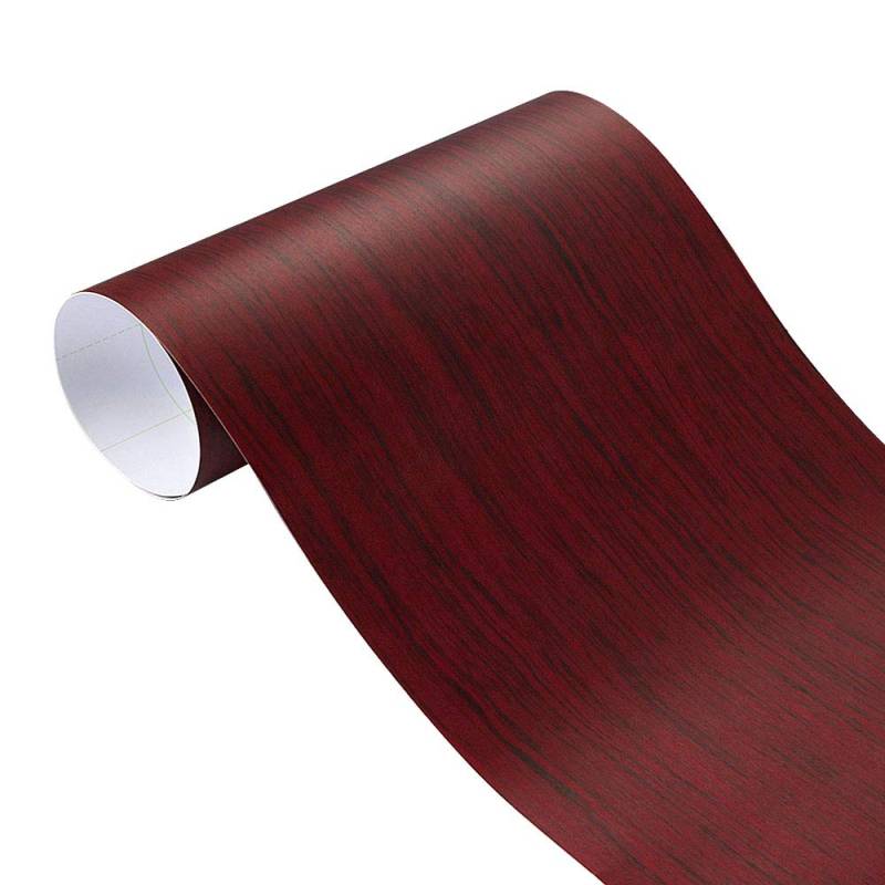 Auto Schutz Carbon Folie, 50x200cm Holzkorn Vinyl Filmmöbel Holzkorn Textured Aufkleber Auto Inneres Selbstkleber Aufkleber Auto Styling(W1353,50x600cm) von Crepundia