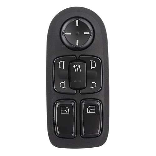 Elektrischer Fensterheber Knopf,Fensterheber Taste 1736600 1811131 Auto Electric Power Master-Fenstersteuerung Schalter Regler-Knopf Fit Verwendung for DAF CF XF Serie 2001-2013 1669884 1788599 von Crepundia