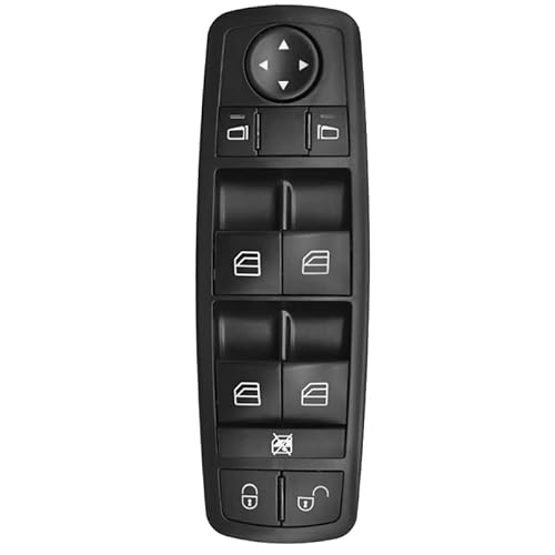 Elektrischer Fensterheber Knopf,Fensterheber Taste Elektrische Stromfenster Master Switch Fit for Mercedes Benz A B GL M R Klasse W245 W169 A150 B200 X164 2004-2012 A1698206610 1698206610 von Crepundia