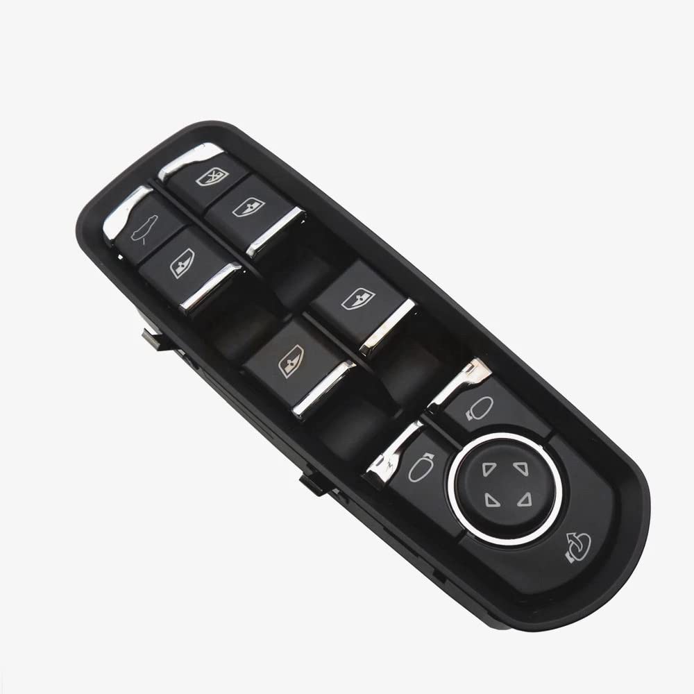 Elektrischer Fensterheber Knopf,Fensterheber Taste Türschalter der Haustür Schalter Taste Fit for Porsche Cayenne Macan Panamera 2011-2014 2015 2016 2017 7PP959858RDML 7PP959858MDML.(Style 1) von Crepundia