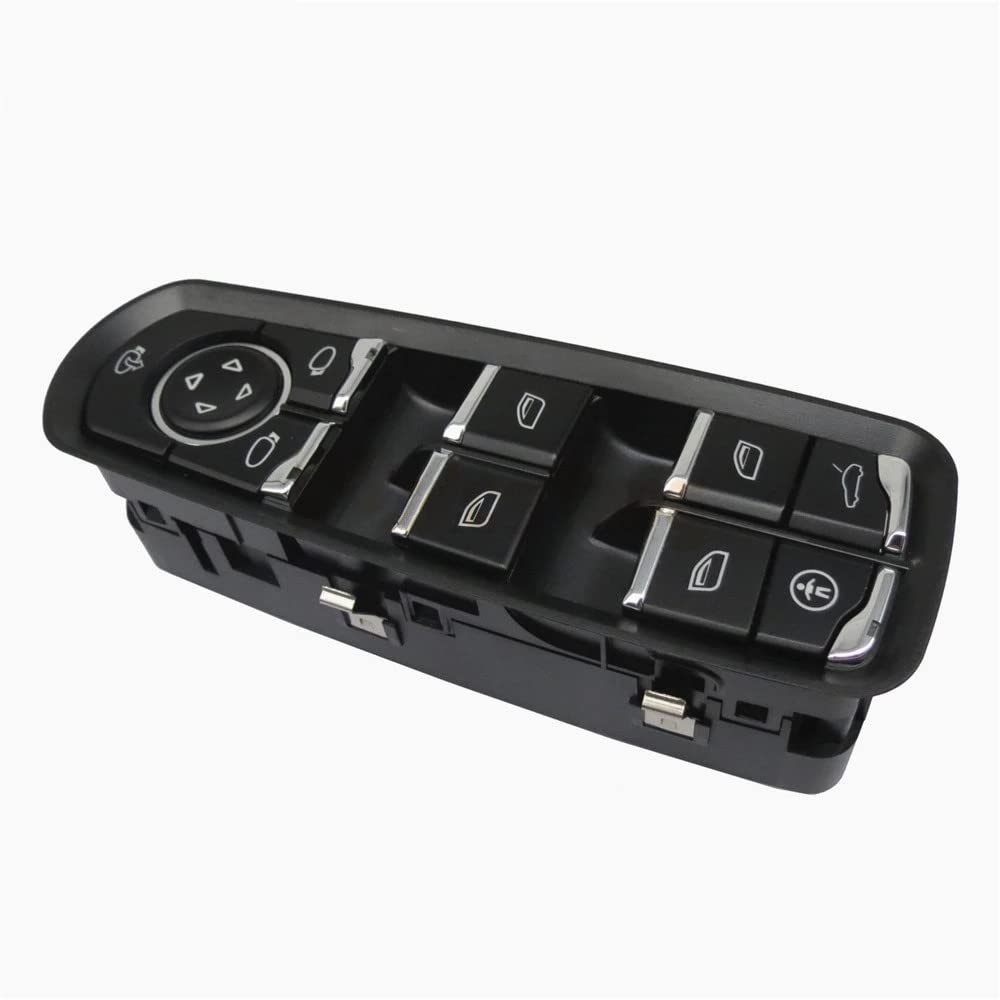 Elektrischer Fensterheber Knopf,Fensterheber Taste Türschalter der Haustür Schalter Taste Fit for Porsche Cayenne Macan Panamera 2011-2014 2015 2016 2017 7PP959858RDML 7PP959858MDML.(Style 2) von Crepundia