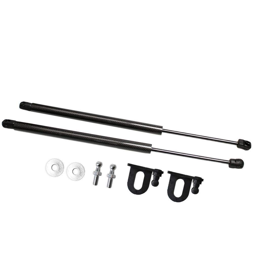 Gasfeder Motorhaube Dämpfer, Fit verwendung for Mk3 (6L) 2002-2008 Fronthaube Bonnet Modify Gas Struts Shock Dämpfer Aufzug Unterstützt Car-Styling Absorber(Black Carbon Fiber) von Crepundia