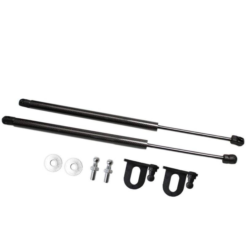 Gasfeder Motorhaube Dämpfer, Fit verwendung for Mk3 (6L) 2002-2008 Fronthaube Bonnet Modify Gas Struts Shock Dämpfer Aufzug Unterstützt Car-Styling Absorber(Black Carbon Fiber) von Crepundia