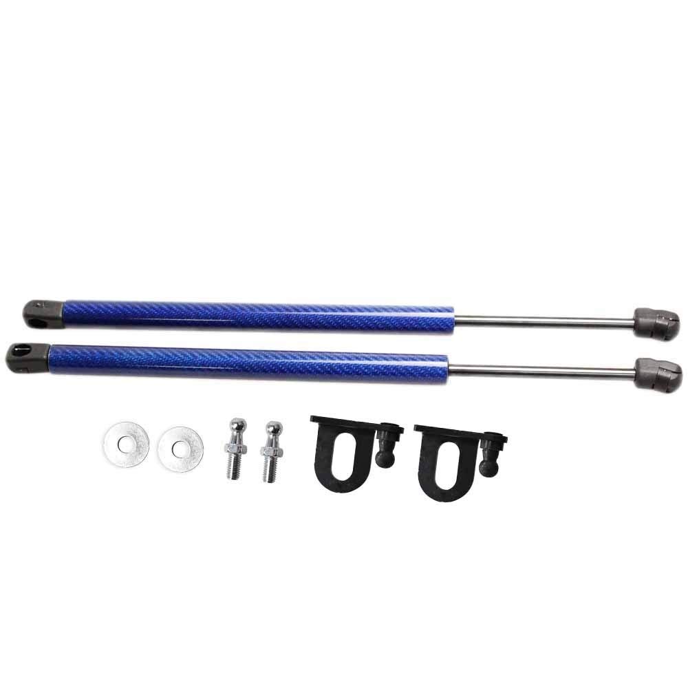 Gasfeder Motorhaube Dämpfer, Fit verwendung for Mk3 (6L) 2002-2008 Fronthaube Bonnet Modify Gas Struts Shock Dämpfer Aufzug Unterstützt Car-Styling Absorber(Blue Carbon Fiber) von Crepundia