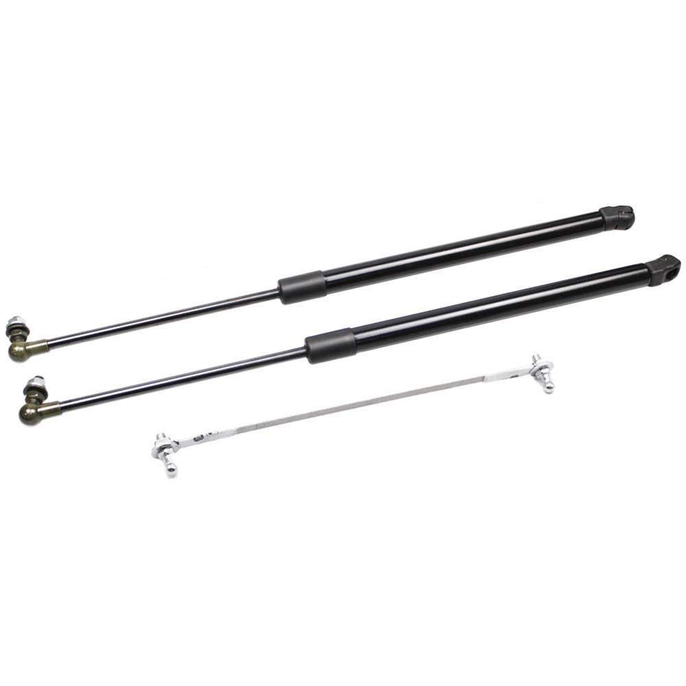 Gasfeder Motorhaube Dämpfer, Stoßdämpfer for Peugeot 208 MK1 Fronthaube Bonnet Modify Gas Struts Gas Struts Carbon Fiber Lift(Normal Black) von Crepundia