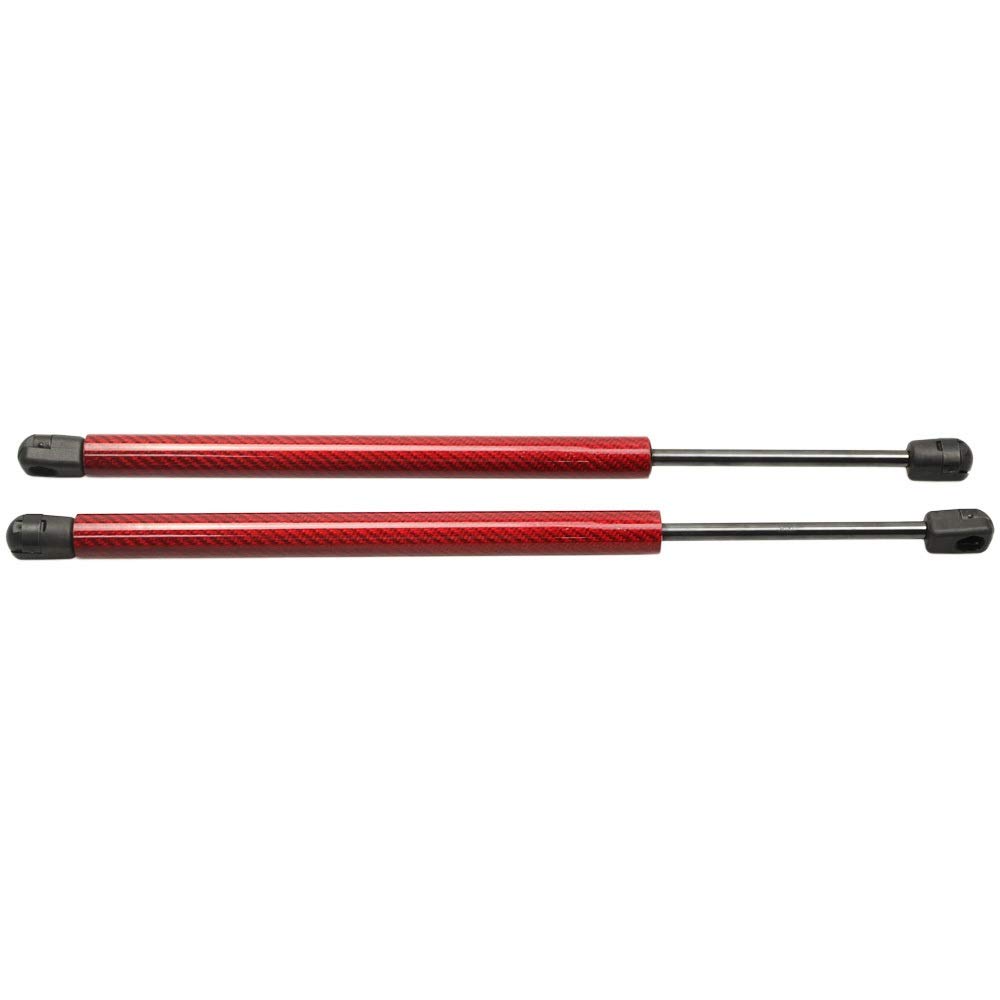 Gasfeder Motorhaube Dämpfer, for Nissan D40 for Pathfinder (R51) 2X Fronthaube Bonnet Modify Gas Struts Lift Shock Dämpfer(Red Carbon Fiber) von Crepundia