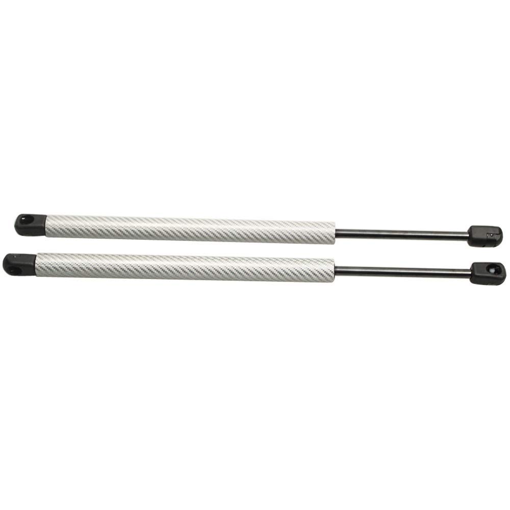 Gasfeder Motorhaube Dämpfer, for Nissan D40 for Pathfinder (R51) 2X Fronthaube Bonnet Modify Gas Struts Lift Shock Dämpfer(Silver Carbon Fiber) von Crepundia