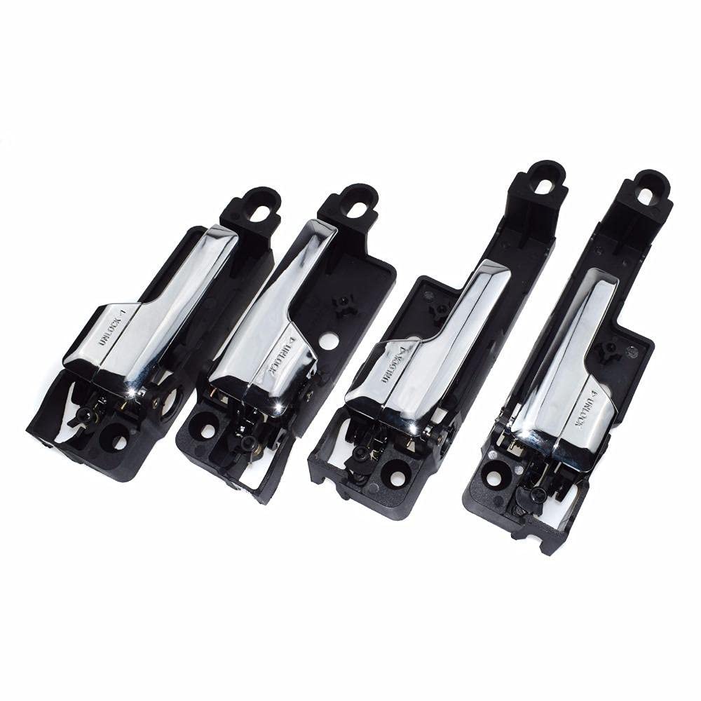 Innentürgriff Auto,Links Rechts 4 STÜCKE Front + hinten rechts + Links Chrom innen Innentürgriff Fit Verwendung für Ford Fusion, Mercury Mailand, Fit Verwendung für Lincoln MKZ Zephyr(4 Sides) von Crepundia