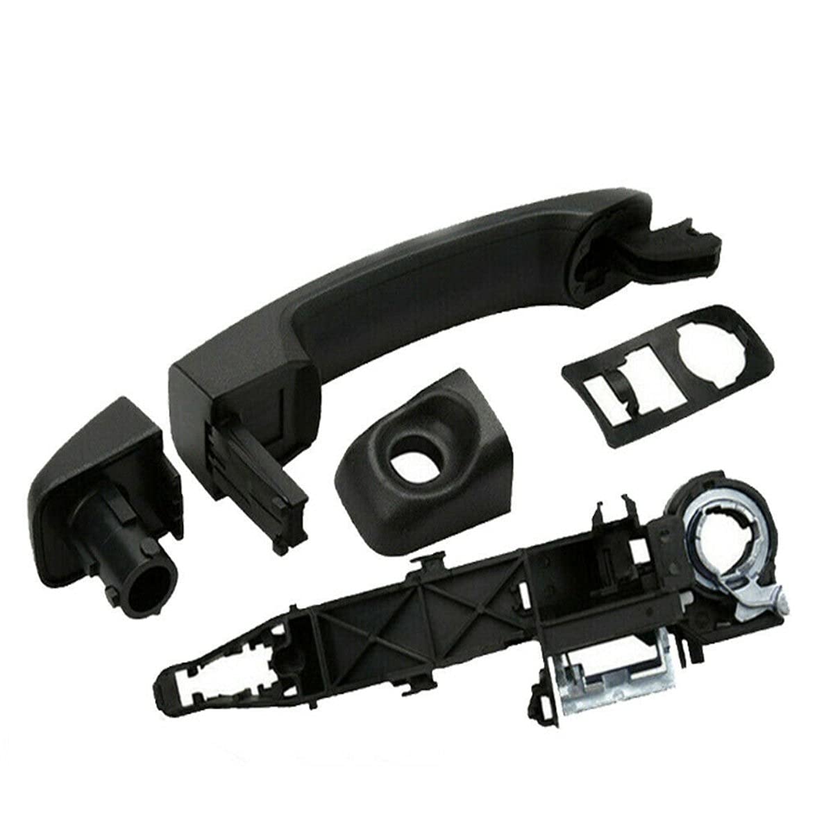 Innentürgriff Auto,Links Rechts Auto Linke Rechts Außen Schiebetür Griff Mit Halter 80607596 3R 806067794R. Geeignet Fit Verwenden Für ​Renault Master MK3. Vauxhall Movano MK2 201(A Set) von Crepundia