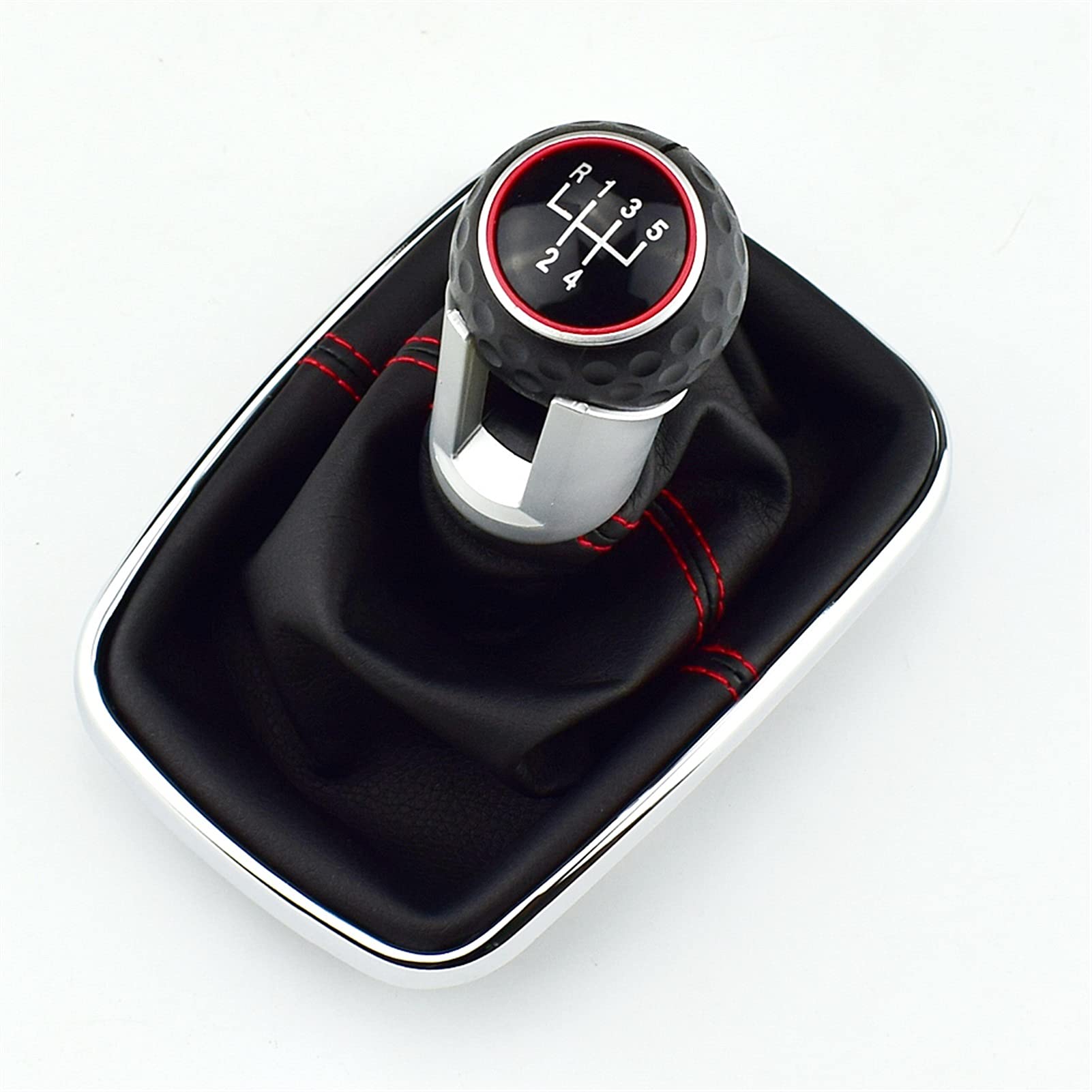 Leder Schaltknauf mit Naht,Naht Schaltknauf Rahmen 5/6 Geschwindigkeit 12mm Getriebe Umschaltknopf Hebelschalter Gamer-Boot Passend Für Volkswagen VW Golf 4. IV MK4 GTI R32 Bora Jetta 1999-2004.(5 Spe Leder Schaltknauf mit Naht,Naht Schaltknauf Rahmen 5/6 Geschwindigkeit 12mm Getriebe Umschaltknopf Hebelschalter Gamer-Boot Passend Für Volkswagen VW Golf 4. IV MK4 GTI R32 Bora Jetta 1999-2004.(5 Spe von Crepundia