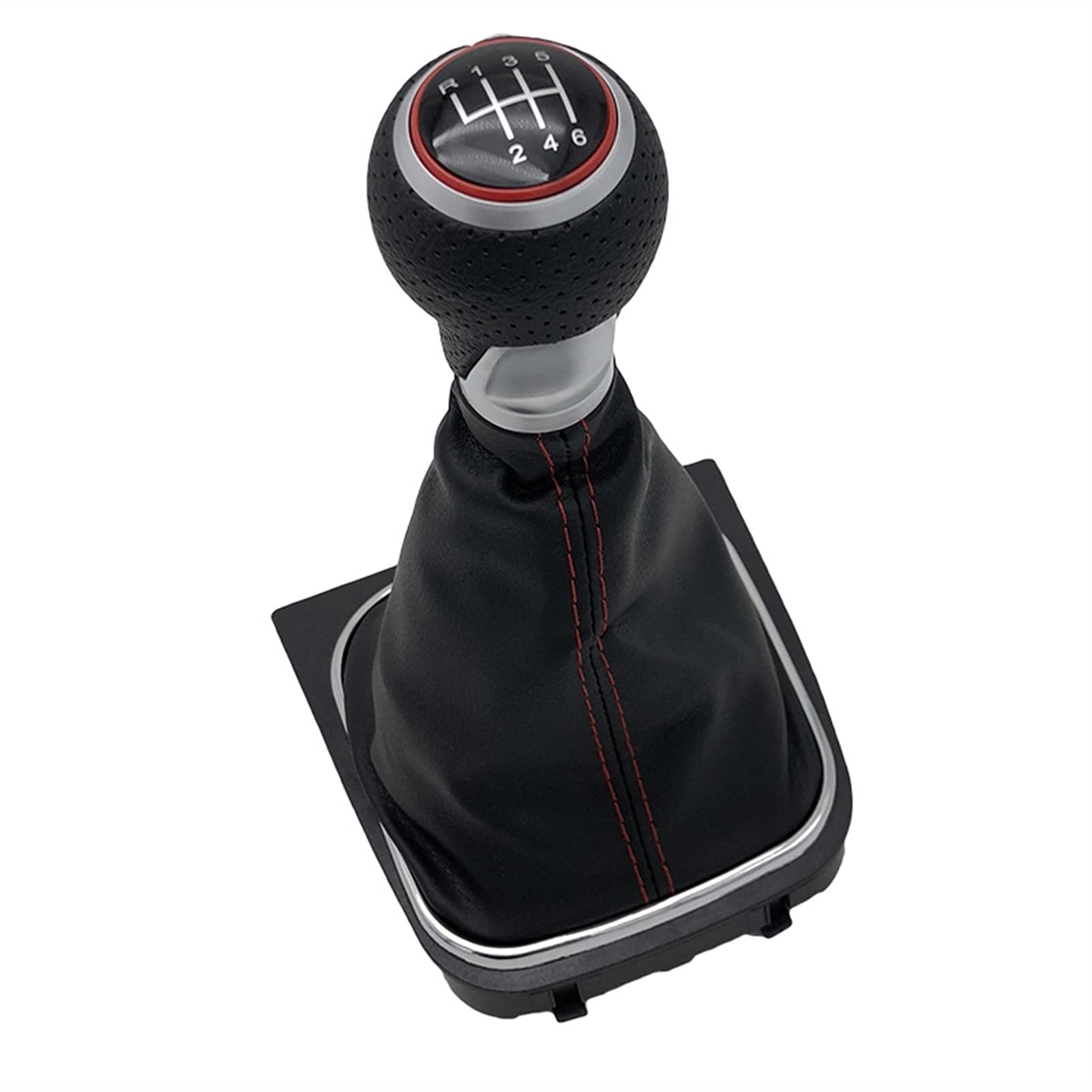 Leder Schaltknauf mit Naht,Naht Schaltknauf Rahmen 5/6 Geschwindigkeitsleder Auto Styling Gang Umschaltknopf Stick Cover Passend Für VW Golf MK5 MK6 Golf 5 6 A6 Kaninchen Jetta MK6 2009-2014(6 Speed M Leder Schaltknauf mit Naht,Naht Schaltknauf Rahmen 5/6 Geschwindigkeitsleder Auto Styling Gang Umschaltknopf Stick Cover Passend Für VW Golf MK5 MK6 Golf 5 6 A6 Kaninchen Jetta MK6 2009-2014(6 Speed M von Crepundia